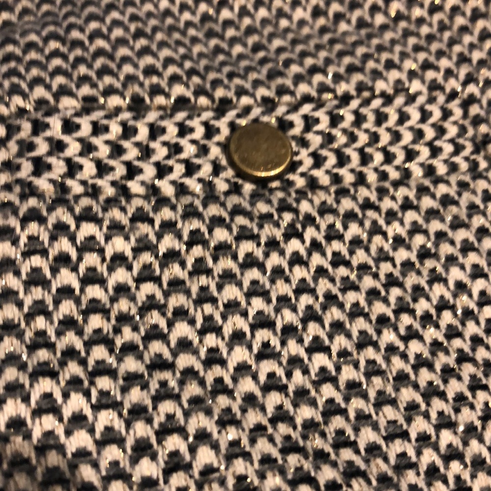 Loft gold-thread pencil skirt